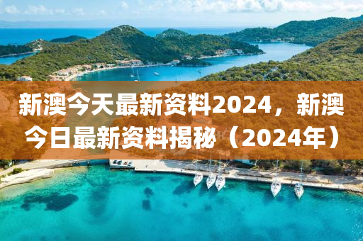 新澳2024年最新版资料